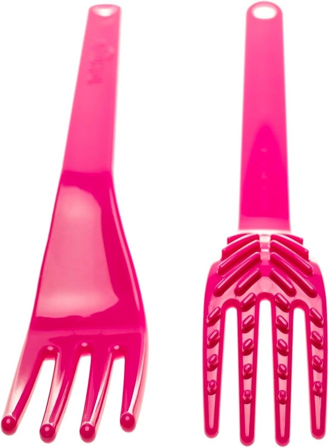 TalkTools® Magenta Fork™ - Provides oral awareness during feeding | Encourages lip closure | Increases sensory awareness | FDA compliant, Latex, Lead, BPA, and Phthalates free (Wee Textured) - Image 5
